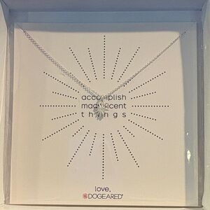 Dogeared Accomplish Magnificent Things Sterling Silver Starburst Necklace New